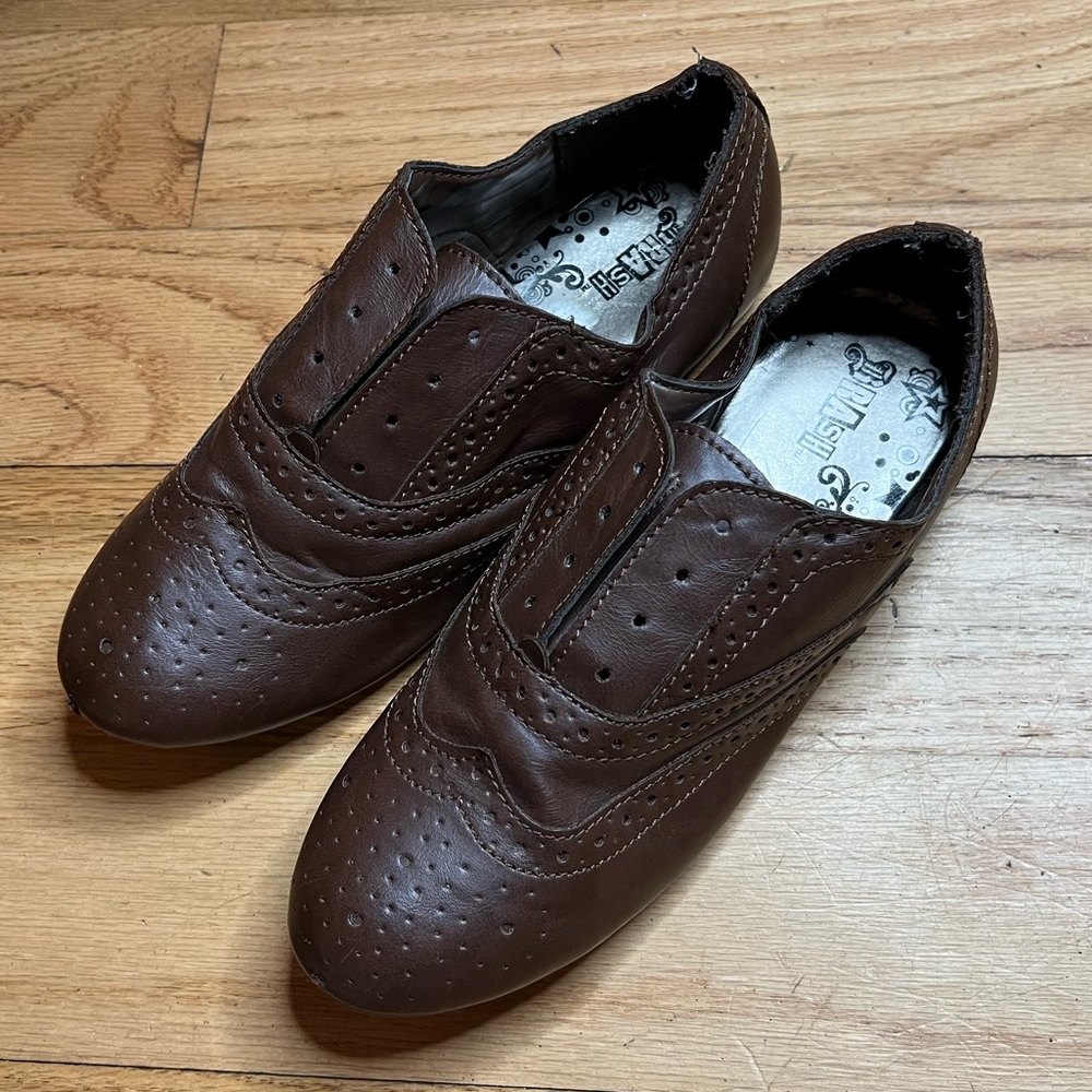 Brown loafers